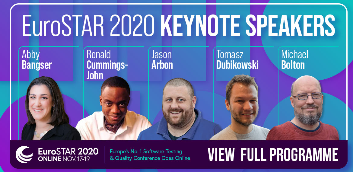 EuroSTAR 2020 keynote speakers