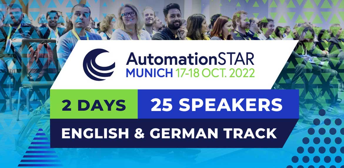 AutomationSTAR Conference - 2 days, 25 speakers, with English and German tracks
