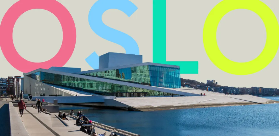 oslo typography overlayed on image