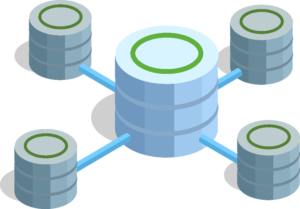Ekobit's graphic illustration of subsetting a large database into several small ones